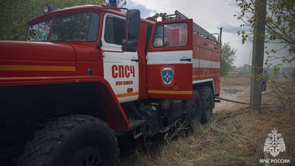 Спасатели МЧС России не допустили масштабного пожара в Станично-Луганском районе Спасатели МЧС России не допустили масштабного пожара в Станично-Луганском районе