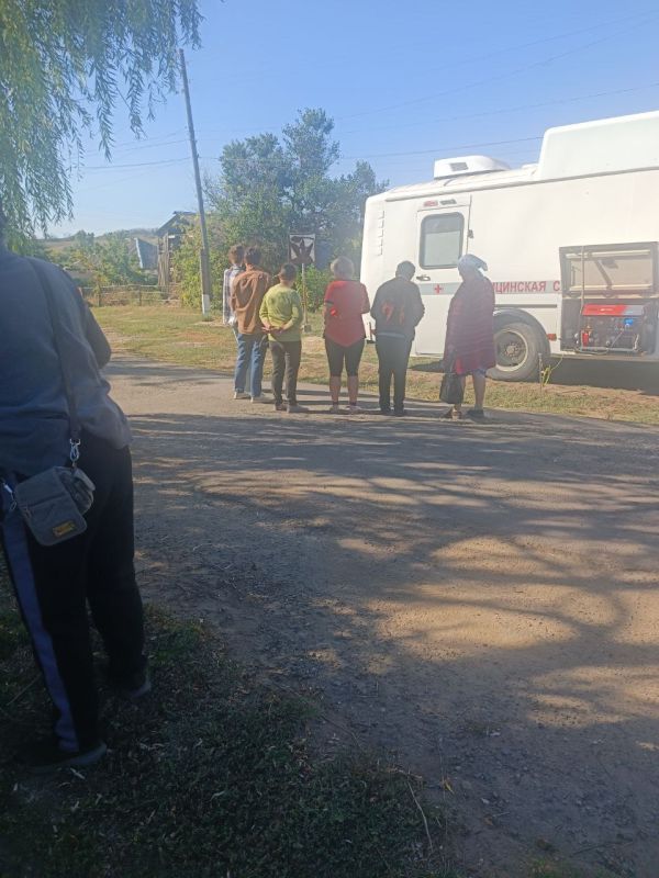Выездной прием врачей ГБУЗ "Марковская ЦРМБ" ЛНР в с. Гераськовка Выездной прием врачей ГБУЗ "Марковская ЦРМБ" ЛНР в с. Гераськовка