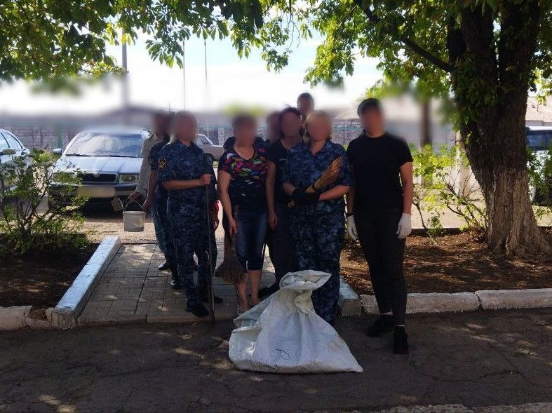 Личный состав ИК № 2 регионального УФСИН принял участие в экологическом субботнике