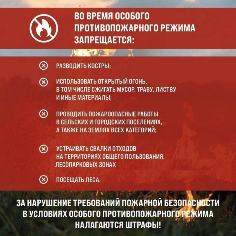 Памятка для населения о мерах пожарной безопасности в условиях особого противопожарного режима Памятка для населения о мерах пожарной безопасности в условиях особого противопожарного режима
