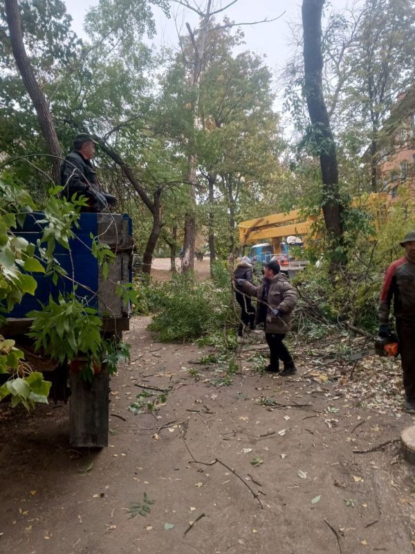 Сегодня в Стаханове продолжается работа по благоустройству и наведению порядка Сегодня в Стаханове продолжается работа по благоустройству и наведению порядка
