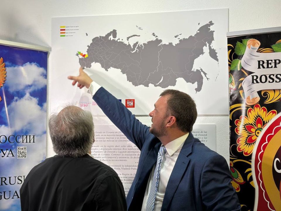 24 сентября в Национальном дворце культуры Никарагуа при непосредственном участии Посольства России в Манагуа открылись выставки «Мариуполь 2022-2025» и «Новые регионы России» 24 сентября в Национальном дворце культуры Никарагуа при непосредственном участии Посольства России в Манагуа открылись выставки «Мариуполь 2022-2025» и «Новые регионы России»