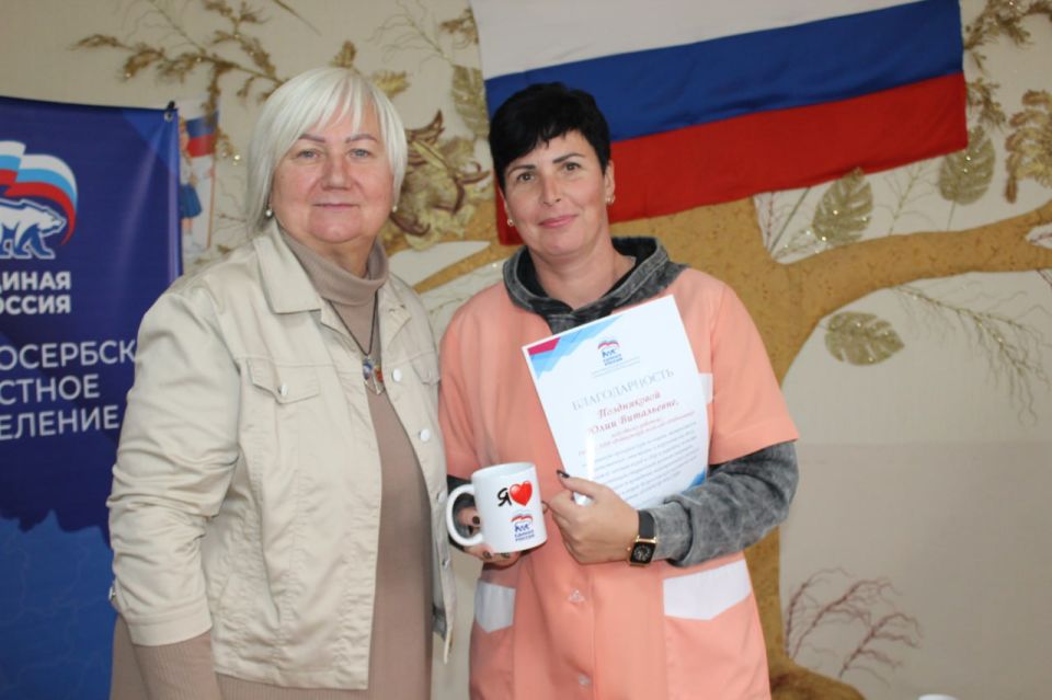 За активную гражданскую позицию, патриотизм, ответственное отношение к порученному делу, большой личный вклад в сбор и передачу помощи участникам специальной военной операции, организацию и проведение мероприятий в рамках... За активную гражданскую позицию, патриотизм, ответственное отношение к порученному делу, большой личный вклад в сбор и передачу помощи участникам специальной военной операции, организацию и проведение мероприятий в рамках...