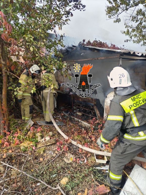 В Лутугино произошёл пожар в частном дворе В Лутугино произошёл пожар в частном дворе