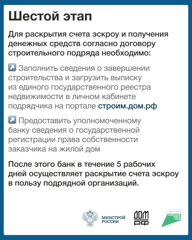 Информация о возможностях строительства индивидуальных жилых домов по договорам строительного подряда с использованием счетов эскроу для застройщиков Информация о возможностях строительства индивидуальных жилых домов по договорам строительного подряда с использованием счетов эскроу для застройщиков