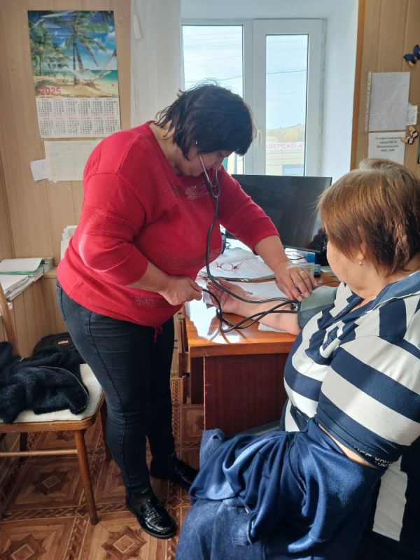 В отдаленных населенных пунктах м.о. Новопсковский продолжается всеобщая диспансеризация населения В отдаленных населенных пунктах м.о. Новопсковский продолжается всеобщая диспансеризация населения