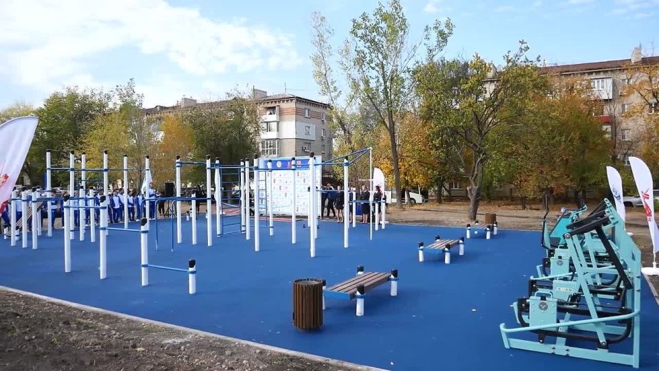 В Луганске при содействии Всероссийского общества «Динамо» открылась новая спортивная площадка