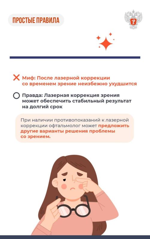 #ПростыеПравила: Мифы и правда о лазерной коррекции зрения #ПростыеПравила: Мифы и правда о лазерной коррекции зрения