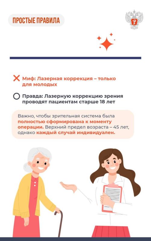 #ПростыеПравила: Мифы и правда о лазерной коррекции зрения #ПростыеПравила: Мифы и правда о лазерной коррекции зрения