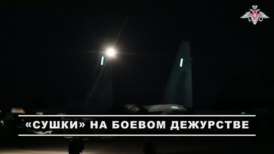 Экипаж Су-35с Воздушно-космических сил в ночное время суток выполнил боевое дежурство в интересах группировки войск «Восток» в зоне спецоперации
