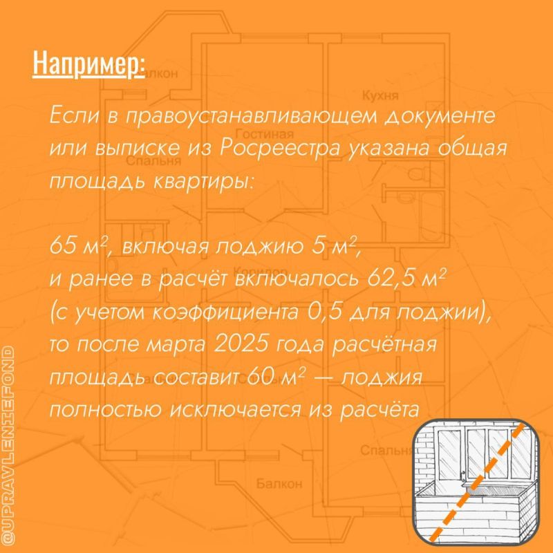 Управляющая компания разъясняет: Для начисления коммунальных услуг учитывается площадь квартиры без балконов, лоджий и прочего Управляющая компания разъясняет: Для начисления коммунальных услуг учитывается площадь квартиры без балконов, лоджий и прочего