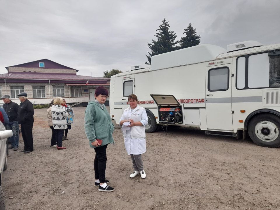 В период с 1 по 14 октября текущего года Новоайдарская центральная районная больница организовала выезд передвижного флюорографа в села Алексеевка, Дмитровка и Колядовка В период с 1 по 14 октября текущего года Новоайдарская центральная районная больница организовала выезд передвижного флюорографа в села Алексеевка, Дмитровка и Колядовка