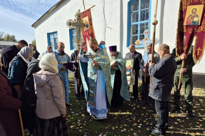 В селе Медвежанка прошла Божественная литургия по случаю праздника Покровы В селе Медвежанка прошла Божественная литургия по случаю праздника Покровы