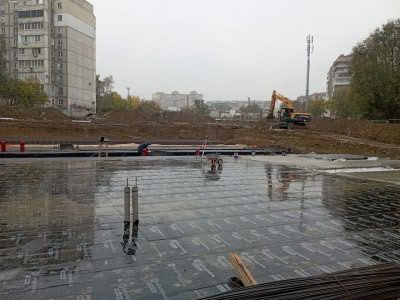 Строители приступили к возведению бассейна в квартале Ольховский Строители приступили к возведению бассейна в квартале Ольховский
