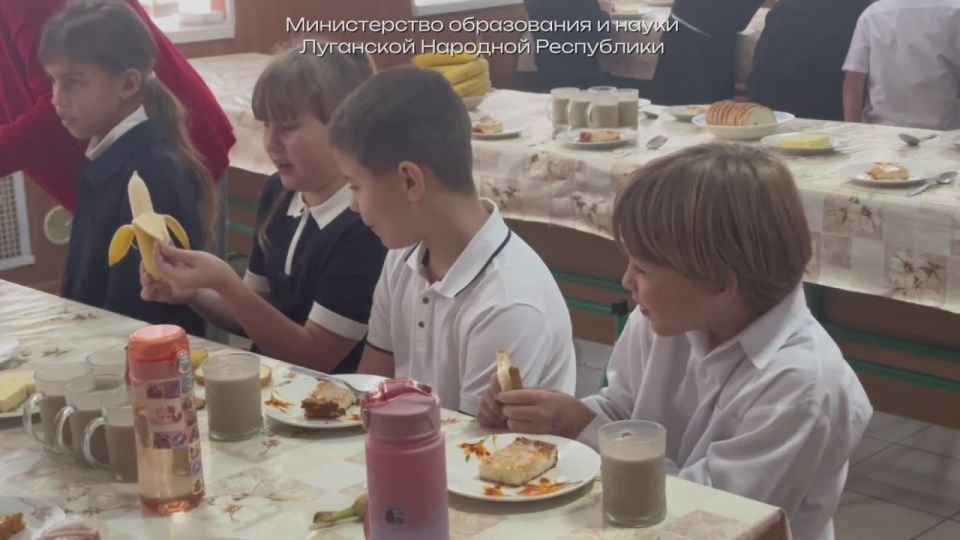 В Луганской Народной Республике организовано школьное питание