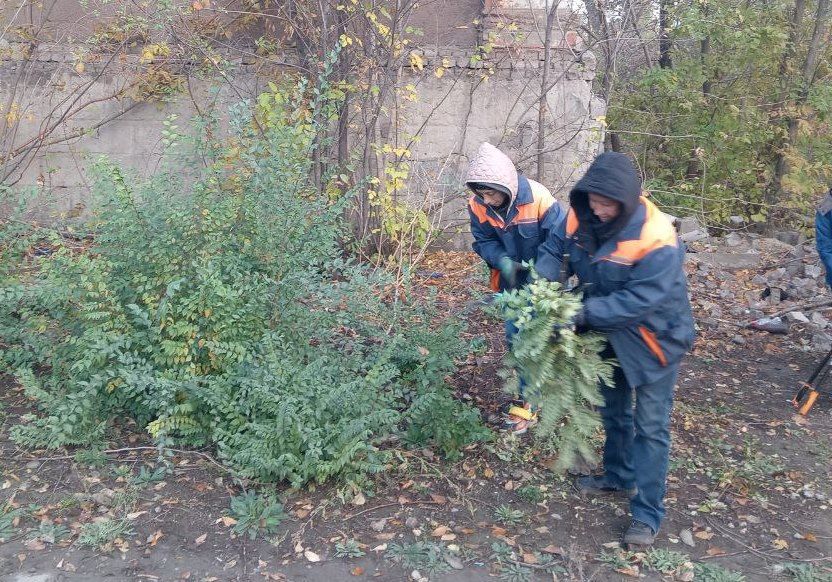 Коммунальные службы проводят работы на территории города Коммунальные службы проводят работы на территории города