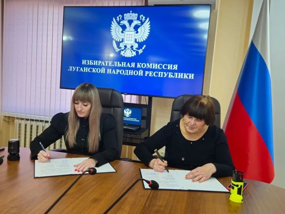 Избирательная комиссия ЛНР и Луганское региональное отделение Всероссийского общества слепых заключили соглашение о сотрудничестве