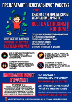 Распространение, сбыт, пропаганда и любое другое участие в обороте запрещённых веществ строго наказуемы по закону
