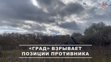 Расчет РСЗО «Град» ВС РФ уничтожил опорный пункт, укрепрайоны и места временного размещения живой силы ВСУ в Харьковской области