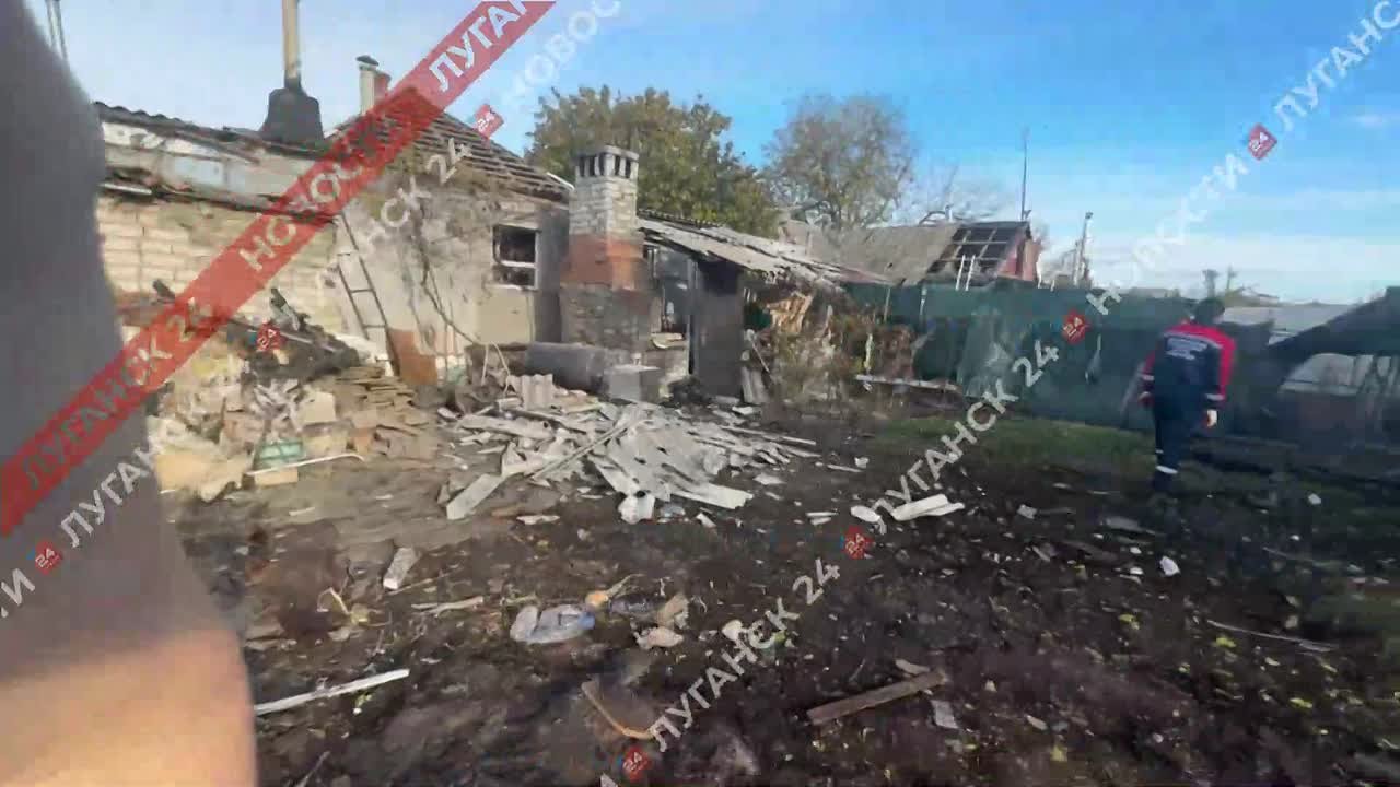 Вражеский БПЛА вчера ночью упал в южной части Луганска