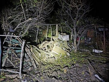 Вражеский БПЛА вчера ночью упал в южной части Луганска