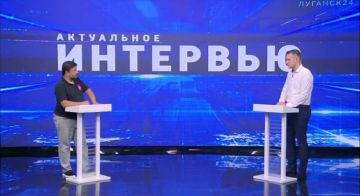 Наталия Пащенко: Финалист проекта "Герои Луганщины", реализуемого при поддержки Главы Луганской Народной Республики, Валерий Татаренко, у которого я являюсь наставником, в программе "Актуальное интервью" на канале "Луганск...