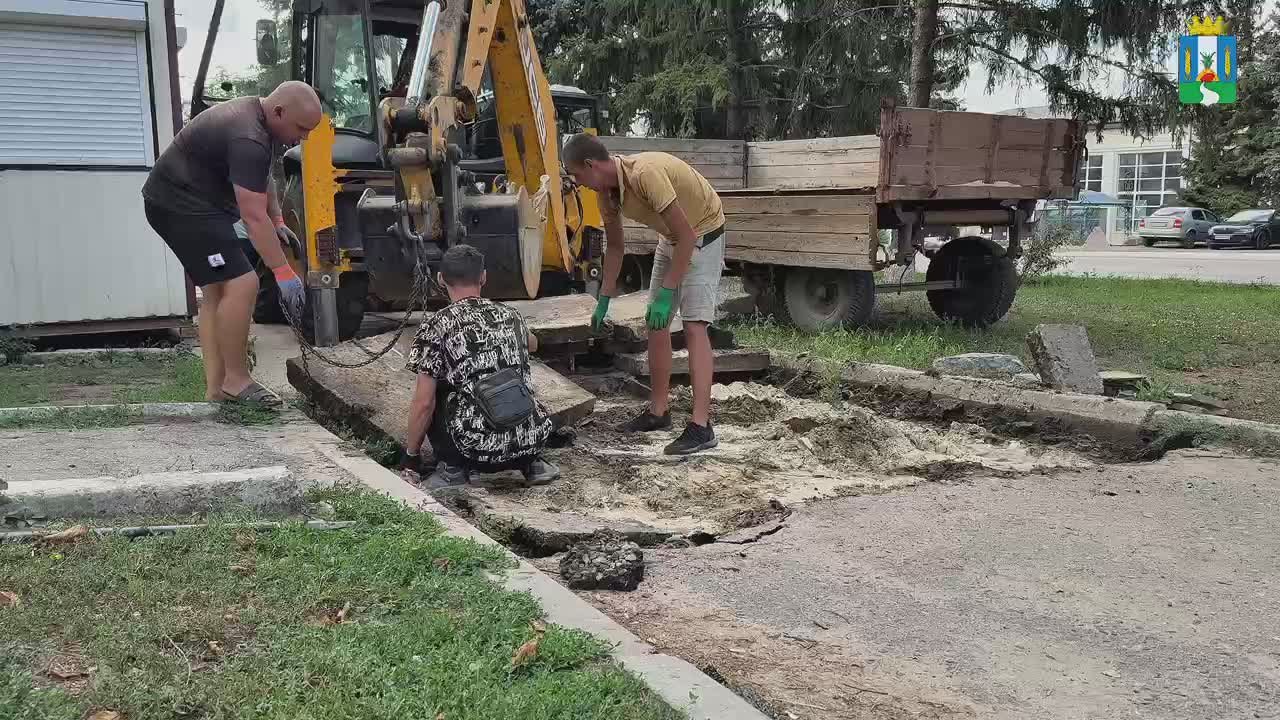 Новые пешеходные зоны в пгт Марковка