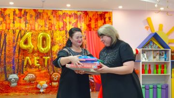 Сегодня ГБДОУ ЛНР "Беловодский Ясли-Сад № 3 «Родничок» отпраздновало свое 40-летие