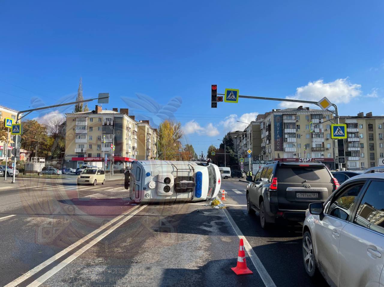 Госавтоинспекция проводит проверку по факту ДТП с участием кареты скорой помощи