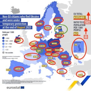 Число украинских беженцев в Европе продолжает стремительно расти