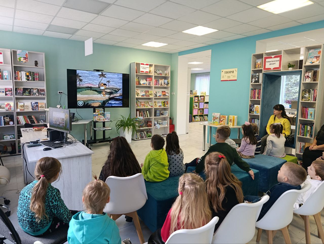 В центральной библиотеке им. Г.Сковороды распахнулись двери в волшебный мир анимации для воспитанников детского сада «Ладушки»