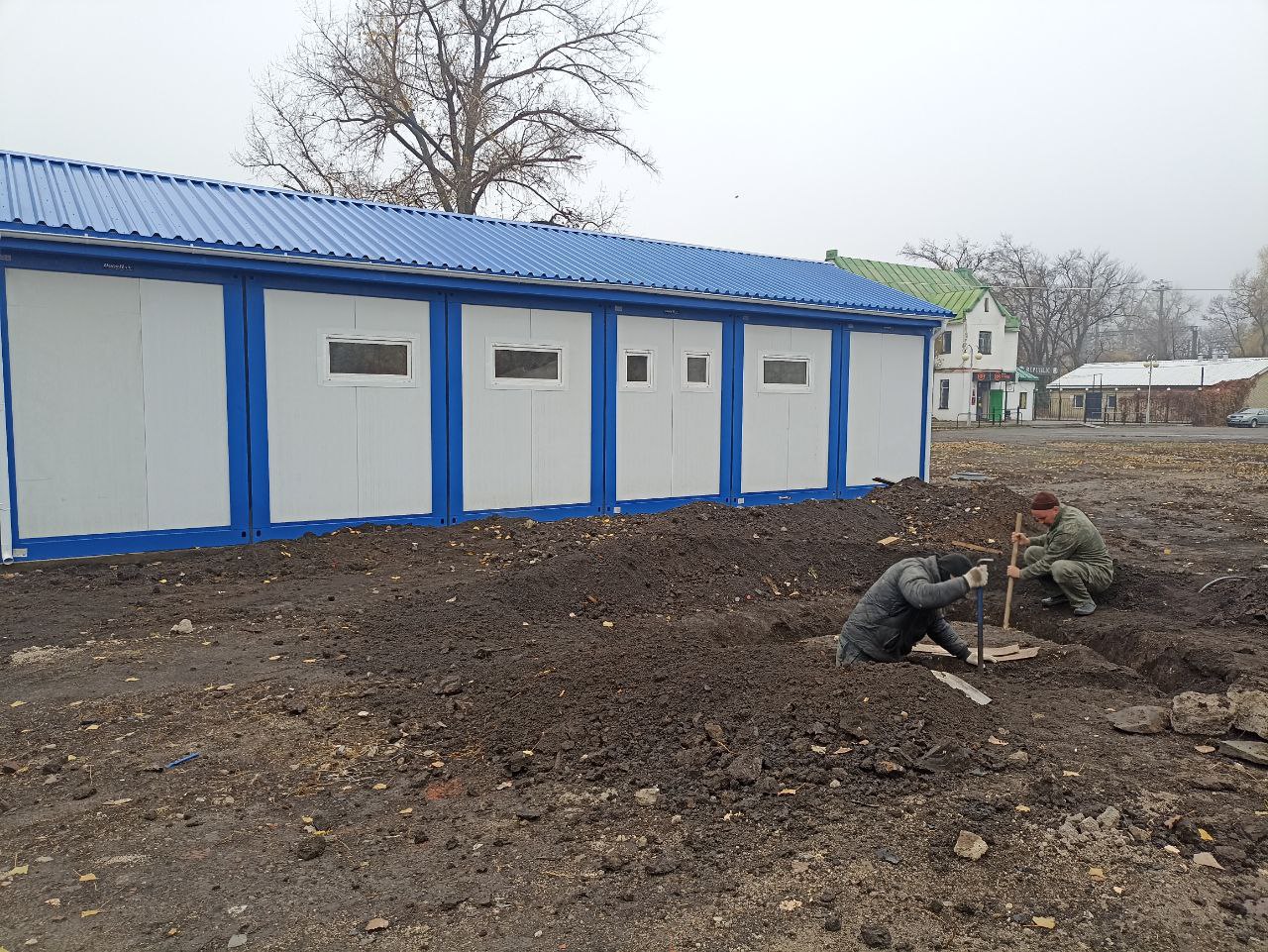 Строительство ФАП в пгт Новодарьевка продолжается Строительство ФАП в пгт Новодарьевка продолжается