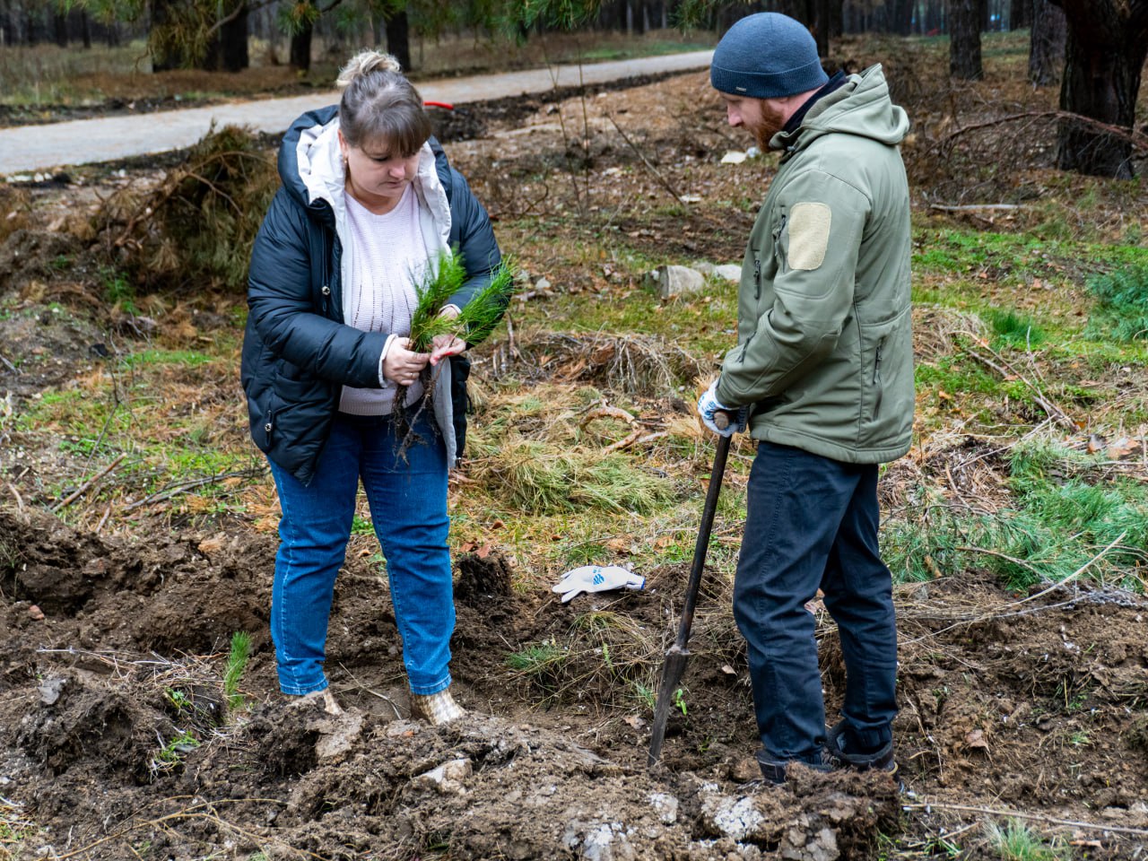 Марина Филиппова: Сегодня в нашем Парке Дружбы прошла замечательная экологическая акция по обновлению зеленых насаждений, в рамках которой были высажены сотни хвойных саженцев Марина Филиппова: Сегодня в нашем Парке Дружбы прошла замечательная экологическая акция по обновлению зеленых насаждений, в рамках которой были высажены сотни хвойных саженцев