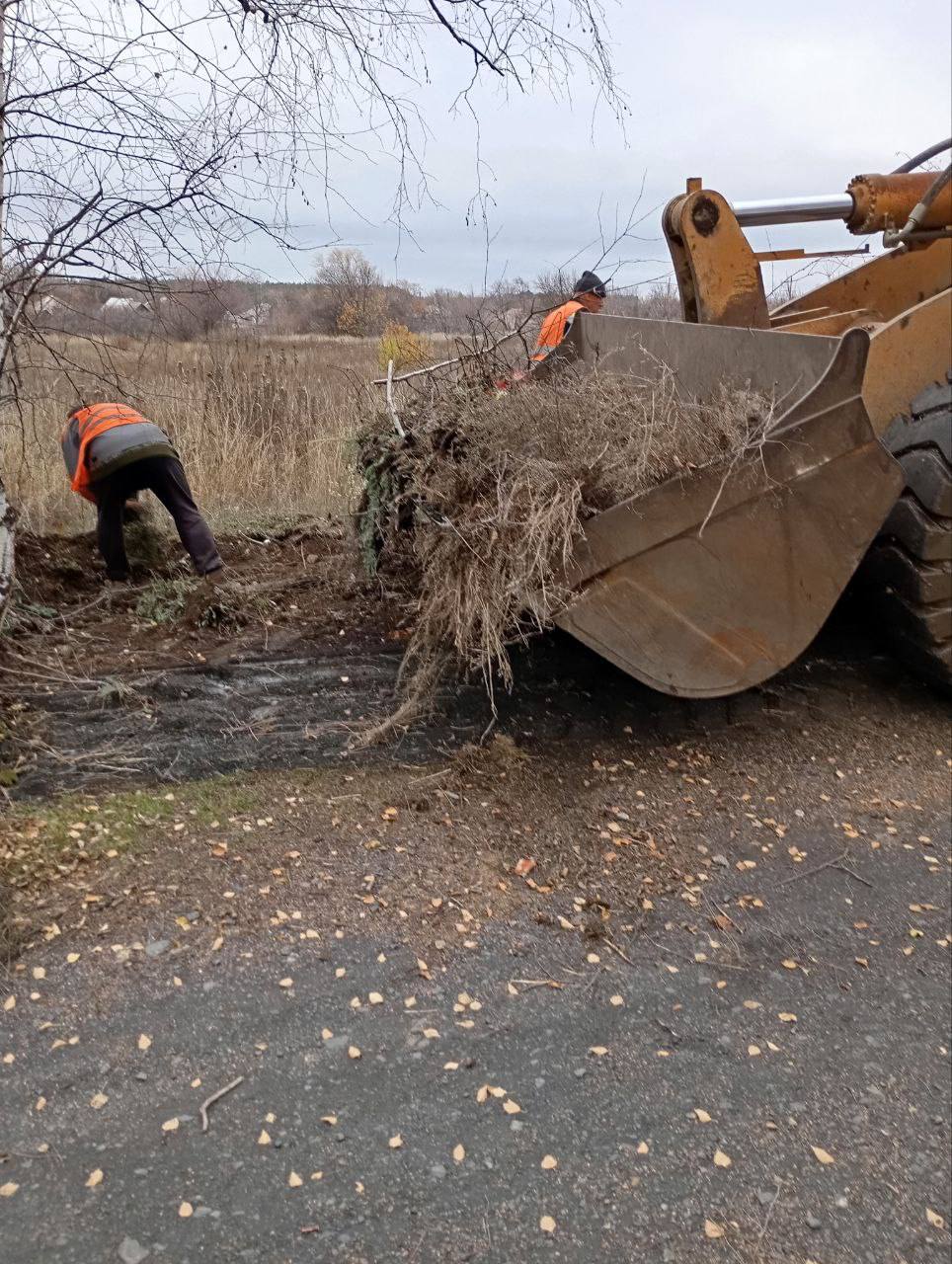 Андрей Рубанцов: Сотрудники МУП "СКАТ" провели масштабную уборку мусора на территории кладбища пос.Козабеловский