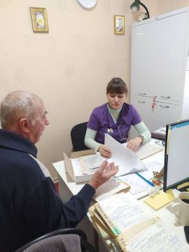 Врач Славяносербской ЦРБ провёл выездной прием в пгт