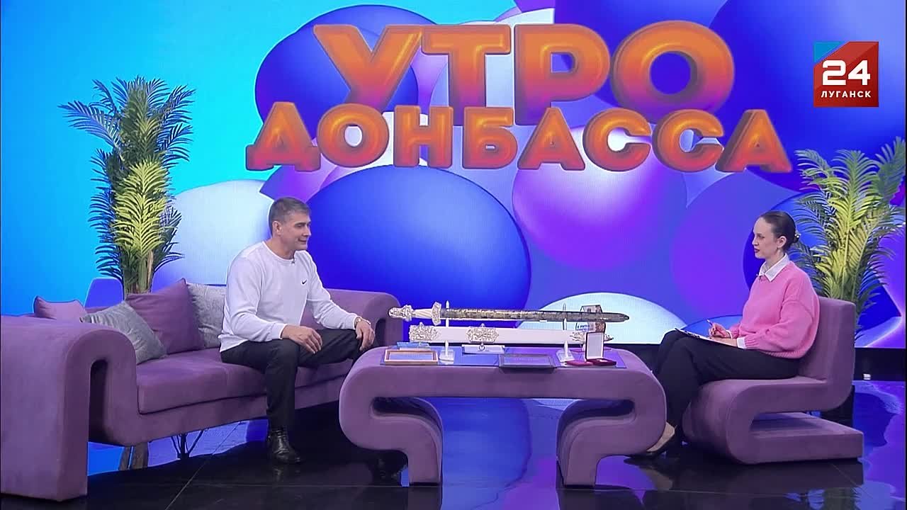 В гостях программы «Утро Донбасса» – Александр Ткаленко, заслуженный мастер народного творчества ЛНР, оружейник