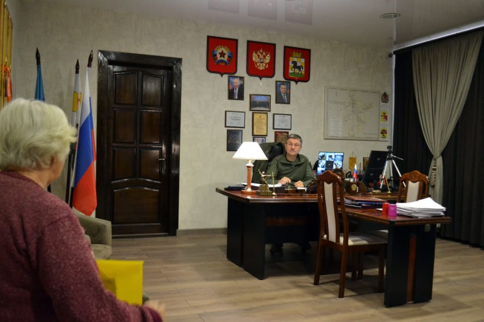 Сегодня Глава Старобельского муниципального округа Владимир Чернев провел личный прием граждан Сегодня Глава Старобельского муниципального округа Владимир Чернев провел личный прием граждан