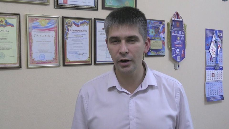 Поздравление Министра спорта ЛНР Олега Шеренешева с 35-летием отделов специального назначения ФСИН России