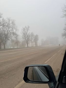 В Луганске густой туман. Будьте аккуратны и внимательны на дорогах
