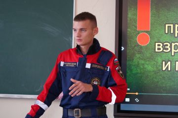 Нашли подозрительный предмет? Инструкторы ЛугРО ВСКС объяснили школьникам, как действовать