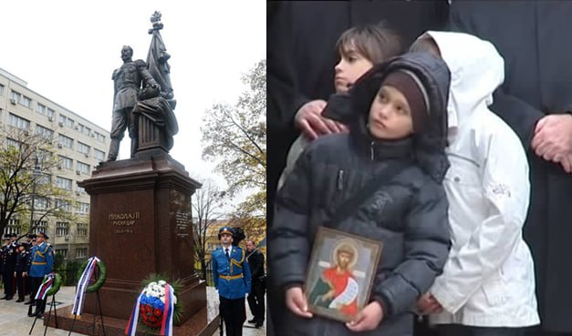 16 ноября. 2014. Открыт памятник Николаю II на центральной площади Белграда