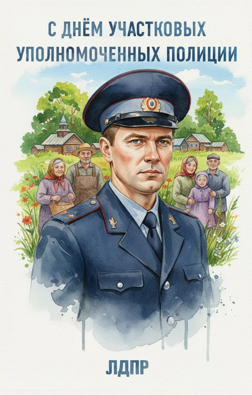 Уважаемые участковые!. Сегодня мы чествуем тех, кто стоит ближе всех к людям — кто первым приходит на помощь, знает нужды каждого района и ежедневно обеспечивает спокойствие наших домов и дворов
