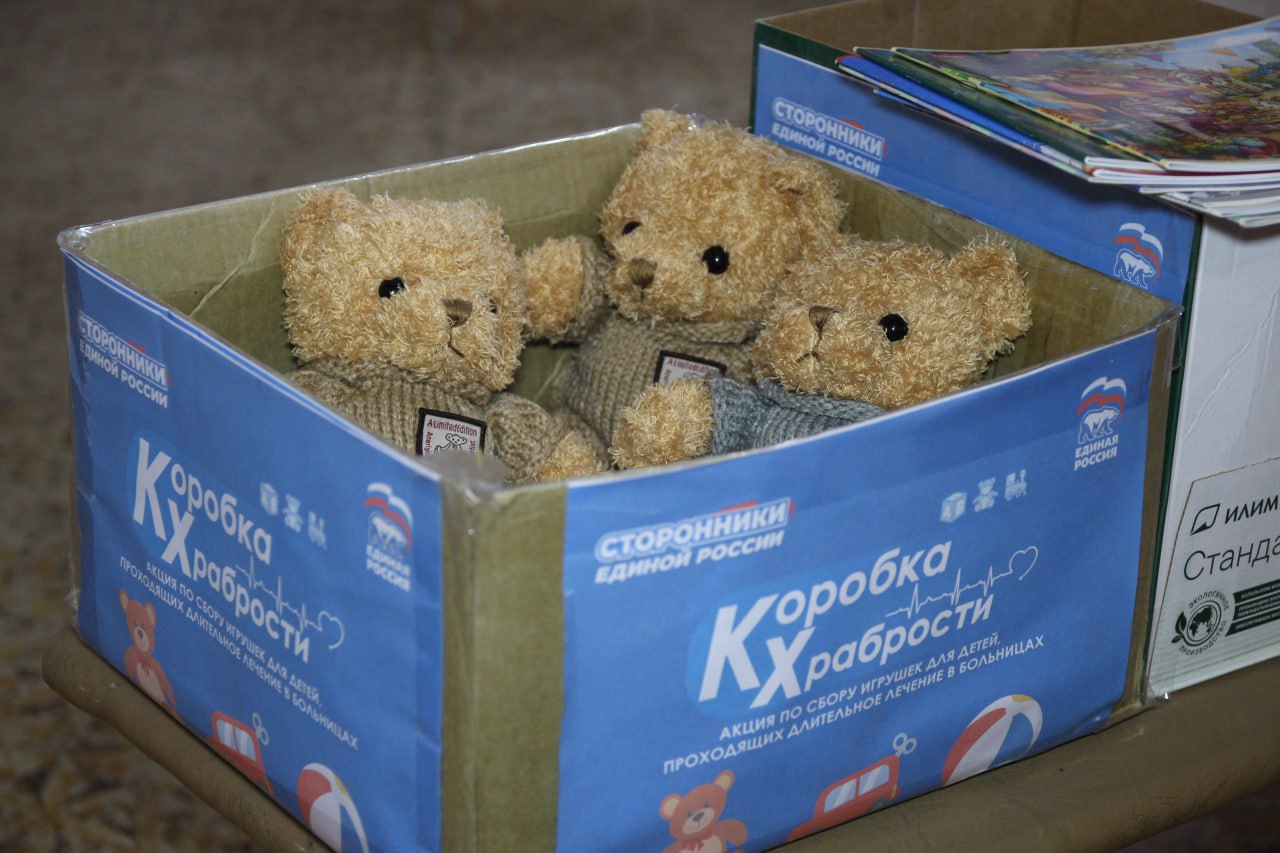Депутаты от «Единой России» передали игрушки пациентам Луганской детской больницы Депутаты от «Единой России» передали игрушки пациентам Луганской детской больницы