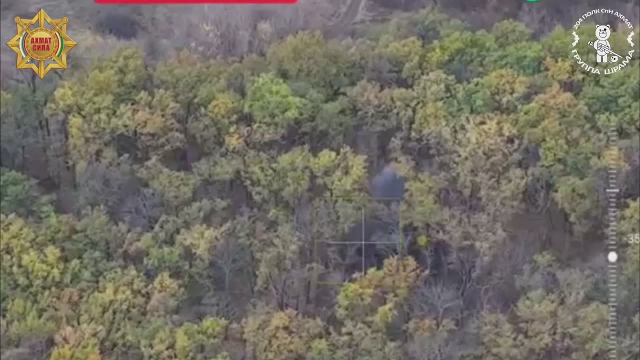 Результаты работы нашей артиллерии из группы “ШРАМА” СпН “Ахмат” МО РФ по позициям ВСУ