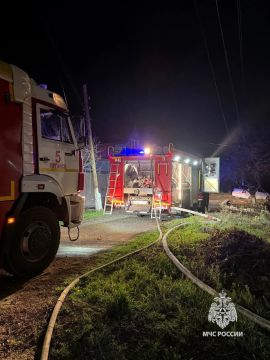 На пожаре в Луганске спасена пенсионерка