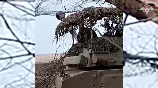 Артиллерийские расчеты ВС РФ уничтожили миномётные позиции и укрепления ВФУ в Запорожской области