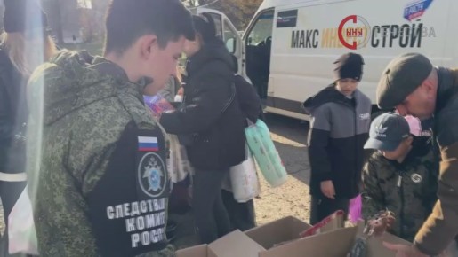 Волонтеры гуманитарного подразделения «Сплочение» провели в Первомайске гуманитарную акцию при поддержке военных следователей СК РФ