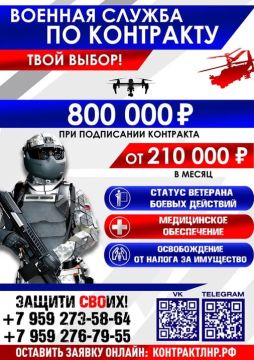 Идет набор на военную службу по контракту