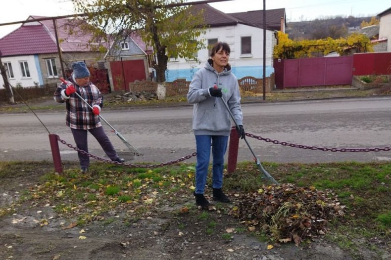 На территории пгт Бирюково провели субботник