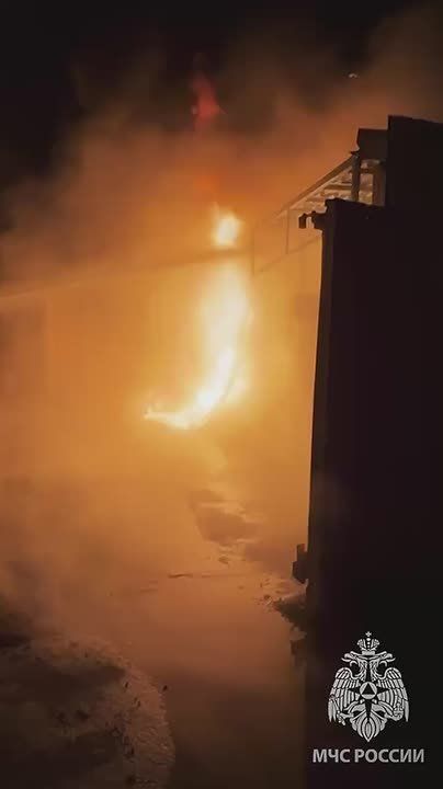 Серьезный пожар, возникший после атаки БПЛА по Старобельску, ликвидирован